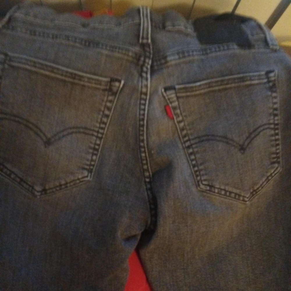 Levis 501 Original Fit Mens Jeans Grey Denim Straight Leg 31x34